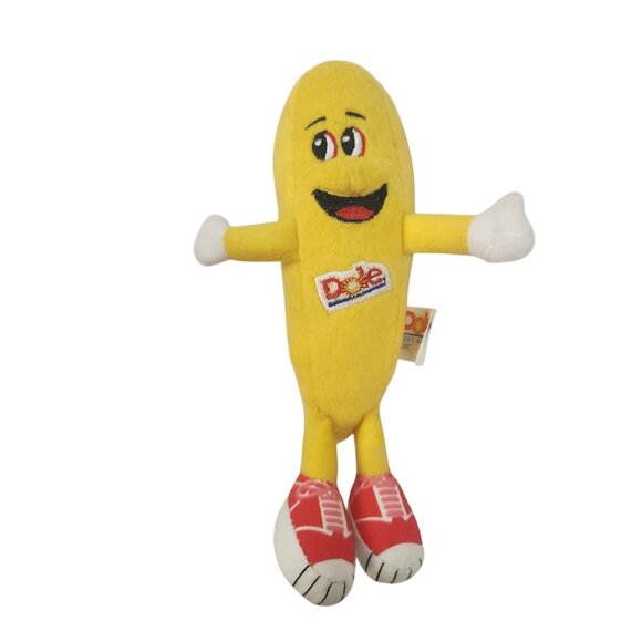 1999 Set Of 4 Dole Fruit Plush Characters Pineapple Cranberry Banana & Papaya 7" - Picture 3 of 16